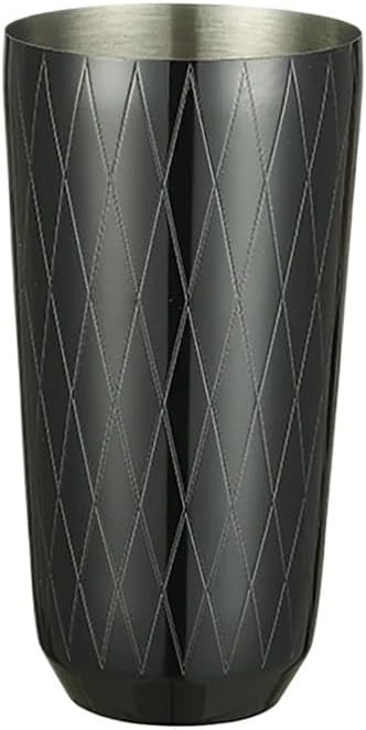 500mL Cocktail Shaker Bartender Mixing Tool With Diamond Pattern, Built-in Strainer Measurement Markings For Home Bar(500ml Gold Plated)