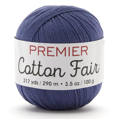 Premier Yarns Cotton Fair, Cotton/Acrylic Blend, Yarn for Crocheting and