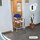 Mobiclinic, Toilettenstuhl für senioren, Manzanares, Europäische marke, Toilettenrollstuhl fahrbar, Aluminium, Mit gepolsterten armlehnen, Kommodenstuhl, Nachtstuhl rollen, Wc sitz, Leichtgewicht