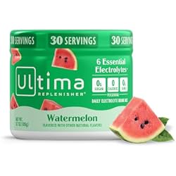 Ultima Replenisher Watermelon Electrolytes Powder, 30-Serving Canister | Daily Zero Sugar Hydration Powder with 6 Key Electrolytes & Minerals - Sugar Free, Plant Based & Keto Friendly