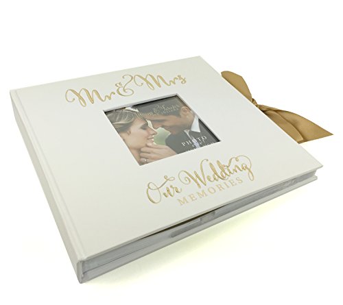 Ukgiftstoreonline Grand album photo de mariage pour 50 Photos de 15,2 x 20,3 avec Verset