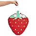 Sparkle and Bash Strawberry Pinata - Fruit-Themed Summer Birthday Party Decorations - Strawberry Themed Pinata (Small, 16.5 x 13 x 3 in)