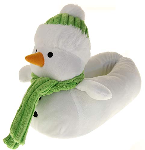 Dunlop - Pantofole da donna a forma di animale, simpatica idea regalo per Natale e compleanni, Verde (Pupazzo di neve verde.), 38/39 EU