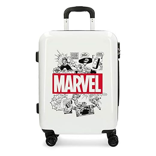 Marvel Comic - Equipaje Infantil, Blanco, 55 cm