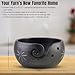 Handmade Wooden Yarn Bowl for Knitting & Crochet – Hand-Carved Yarn Holder with Swirl Cut & Anti-Slip Base | Portable Craft Organizer for Knitters & Crafters | Durable Natural Wood Storage Gift
