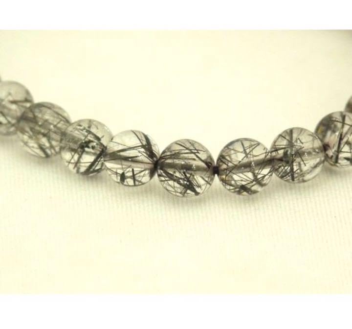 Amazon.co.jp: 金運勝ち運仕事運ブラックルチルクォーツ(黒針水晶）6.5  