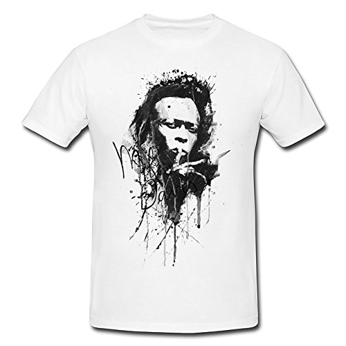 Photo de Miles-Davis T-shirt pour homme, blanc avec imprimé - Blanc - Medium