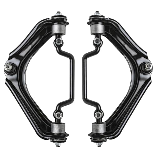 Image of Detroit Axle - 4.0L Front End Suspension Kit for 2002-2003 Ford Explorer Mercury Mountaineer 4 Upper & Lower Control Arms w /Ball Joints 4 Inner & Outer Tie Rod End Links Replacement - 8pc Set