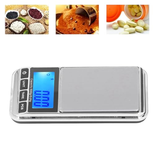 Báscula Digital de Bolsillo Portátil Mini para Joyería 500g miniatura 4