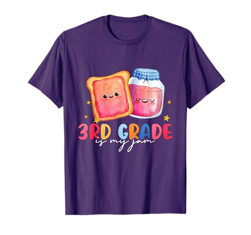 Hello 3rd Grade Is My Jam Back To School Teacher Student Men Women Kids T-Shirt
