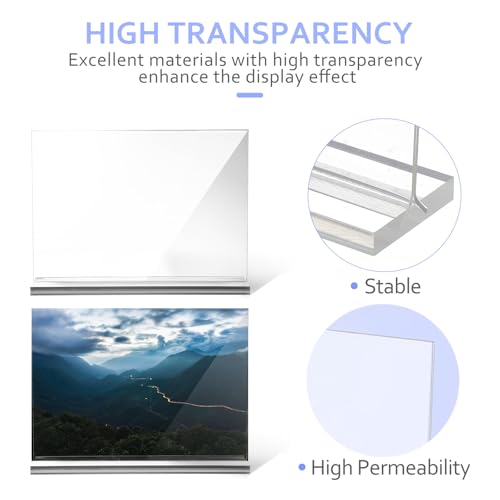 Présentoir menu en acrylique transparent Lurrose pour protéger vos affiches de table légères
