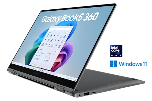 Samsung Galaxy Book5 360 NP754QHA KA4DE laptop Intel Core Ultra 7 Hybride 2 en 1 39 6 cm 15.6 Écran tactile Full HD LPDDR5x SDRAM SSD Wi Fi 7 802.11be Windows 11 Pro Allemand Neuf - vue 9