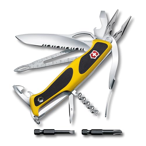 VICTORINOX(�r�N�g���m�b�N�X) �����W���[�O���b�v �{�[�g�}�� MW �C�G���[/�u���b�N ���@�\ �i�C�t �A�E�g�h�A �r�b�g �V���b�N���L�[ �}�[�����X�p�C�N�t�� 22�@�\�𓋍ڂ����X�C�X���}���`�c�[�� �R���p�N�g �g�т��₷�� �h�ЃO�b�Y �\��