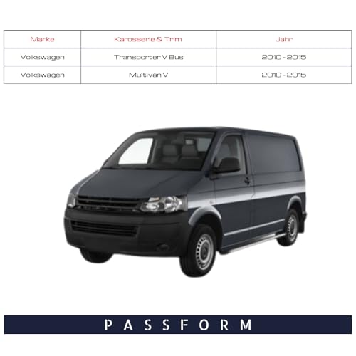 Spieg Außenspiegel Links für Volkswagen Transporter T5 | Multivan V 2010-2015 Manuell Einklappbar, Elektrisch Verstellbar, Beheizt, Schwarz, 5 PIN (Fahrerseite)