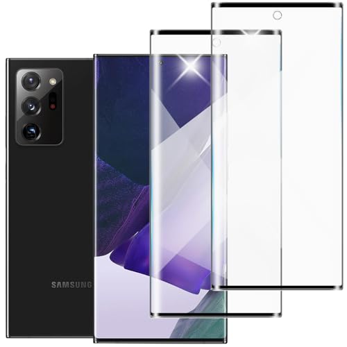 skoxno (2 Pack) Screen Protector for Samsung Galaxy Note 20 Ultra 3D Curved Full Coverage Tempered Glass Bubble Free Anti-Scratch HD Clear Shield Film