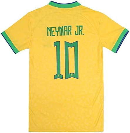 VLICKO Brazil National Soccer Neymar #10 Kids Jersey/Short/Socks