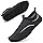 Water Shoes Beach Shoes Swim Swimming Aqua Socks Barefoot for Sea Pool Quick Dry Lightweight Breathable Adjustble Surf Dive Women Men(Drawstring Line Black 43 EU/9 UK)