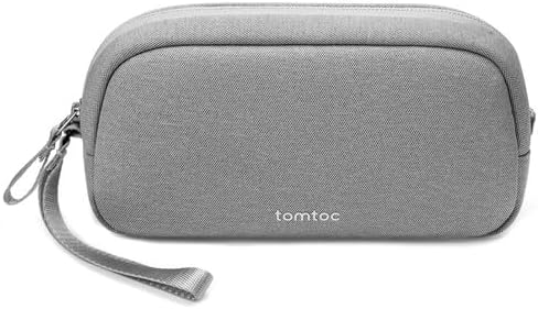 tomtoc Electronics Organizer Travel Case, Water Resistant Travel Bag Cable Organizer for Essentials, Tech Pouch Accessories Carry Storage for Cord, Phone, Cables, Airpods, USB Flash Drive, Daily Items