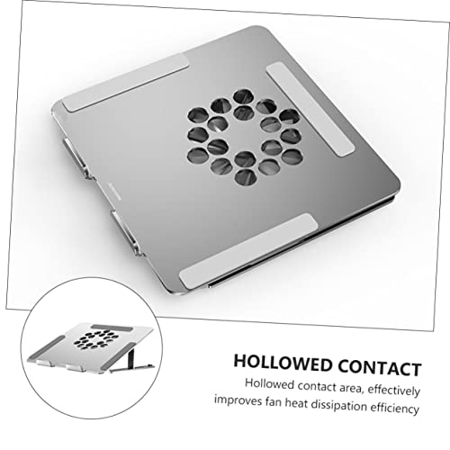 Base refrigerante ajustable para laptop con ventilador LED y diseño ergonómico miniatura 4