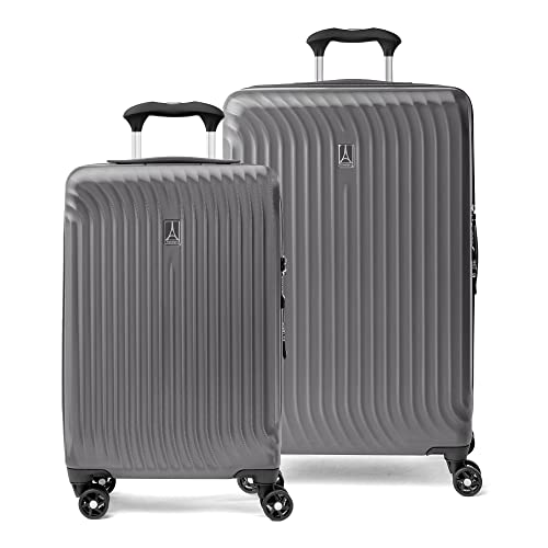 Travelpro Maxlite Air Hardside Expandable Luggage, 8 Spinner Wheels, Lightweight Hard Shell Polycarbonate, Shadow Grey, 2-Piece Set (21/25)