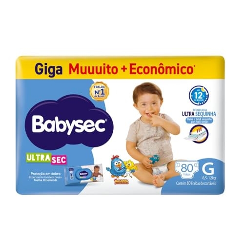 Sof Fralda Babysec Ultra Giga G 2X80