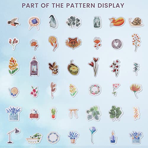 Molshine WT-338-339-8 320Pcs Decoration Washi Stickers-Forest Animal Plant Flowers Series Decals thumb #1