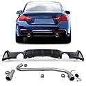 Heckdiffusor Matt + Endrohr 440 Look passt für BMW F32 F33 F36 425 428 430