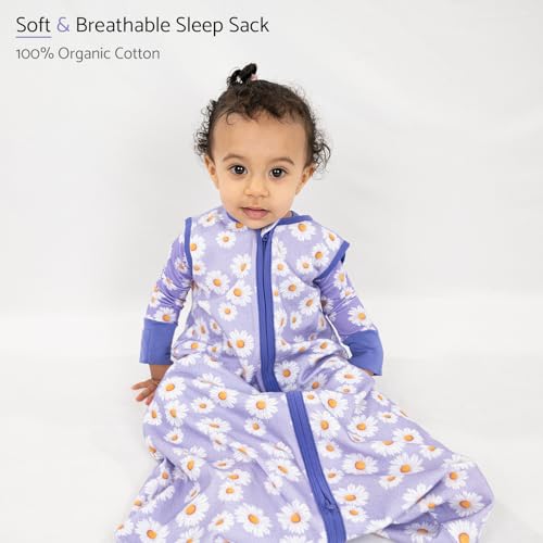 Image of LollyBanks Sleep Sack, 100% Cotton Neutral Baby Sacks, 0.5 TOG Sleep Sacks Lightweight with 2-Way Zipper