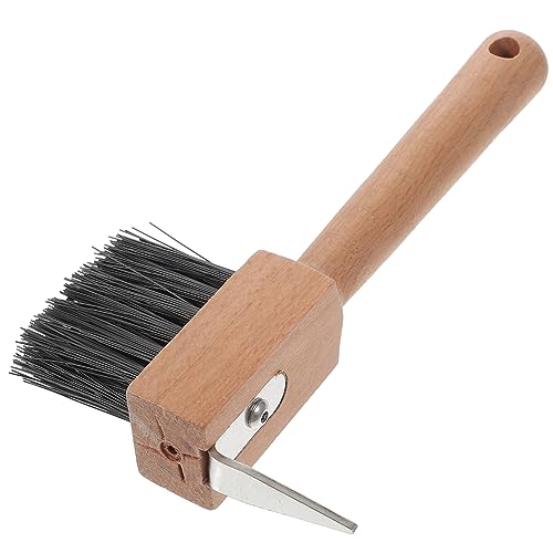 Parliky Handle Horseshoe Repairing Brush Cattle Horse Hoof Trimming Tool for Donkey Nail Care and Cleaning Essential Farrier Tool for Hoof Maintenance