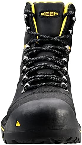 KEEN Utility Men's Milwaukee 6" Steel Toe Work Boots, Black, 9 | Image 1