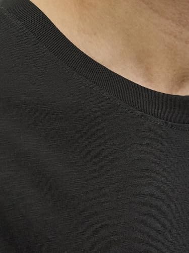 JACK & JONES Jorsplit AOP Pocket Tee SS Crew Neck, Noir, XL