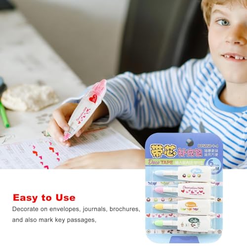 Caneta de de bolso, s de correção decorativas | Caneta de carimbo de desenho animado | de correção f