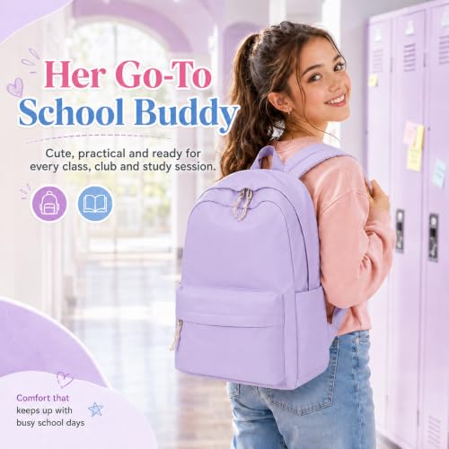 Image of LOIDOU Backpack for Teen Girls Middle-School Primary Elementary Bookbags 17inch Kids Backpack Women laptop Backpack Lightweight Casual Daypack