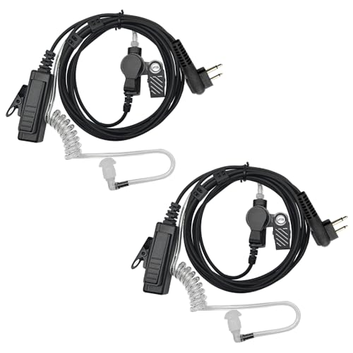 LSENG �J�o�[�g�`���[�u�g�����V�[�o�[�C���[�s�[�X �}�C�N�t���AMotorola CP185 CP200 CP200d GP300 GP2000 BRP40 HYT TC610 2�E�F�C���W�I�C���z��(2�p�b�N)