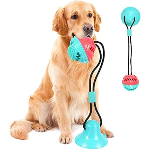BUYGOO Dog Molar Bite Toy with Suction Cup Interaction Dog Rope Toy Pet Chew Toy Dog Bite Tug Toy Puppy Training Rope for Tugging, Pulling, Chewing, Playing Cover