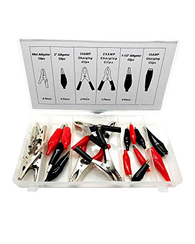 Alligator Clip & Clamp Assortment Electrical - Alligator Clip Assortment Set Alligator Connector Electrical Battery Clip Alligator Clips Electrical Assortment Charging Clip Electrical Assortment (60)