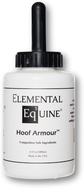 Elemental Equine Hoof Armour Dressing for Horses - Conditions and Retains Natural Moisture While Protecting Against External Elements