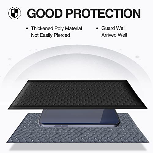Image of UCGOU Bubble Mailers 4x8 inch Black 50 Pack Usable Size 4x7 inch Padded Envelopes | Opaque Self Seal Adhesive Waterproof Boutique Padded Envelopes for Jewelry Makeup Small Bubble Mailers for Trading Cards #000