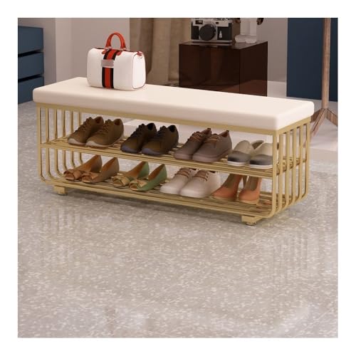 Banc à chaussures d'entrée bleu de 60cm : la solution pour ranger vos espaces restreints - 3