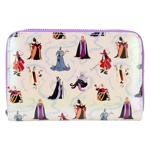 Loungefly Disney Villains Iridescent Zip Around Wallet