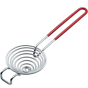 CAMKYDE Egg Separator Food Grade Stainless Steel Egg Yolk White Separation Tool (Red)