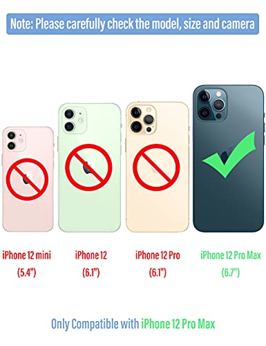 Kumwum Military Grade Protector For Iphone 12 Pro Max Case Shockproof Dustproof Snowproof Full Body Cover Aluminium Bumper Armor Built-In Soft Rubber - Black #TOP1