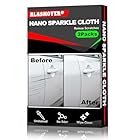 ALASMOYER 2 Pack Car Scratches Remover, Nano Sparkle Cloth for Car Scratchess, Easily Repair Paint Scratches and Water Spots, Gray