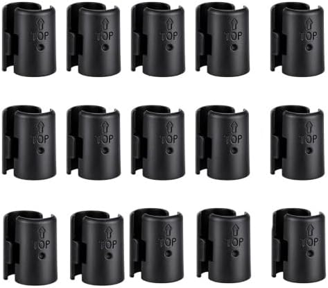 30 Pcs15 Pair Wire Shelf Clips for 3/4 Inch Post Universal Metal Shelving Accessories, Plastic Replacement Parts for Wire Shelving Stability and Layer Spacing Adjustment