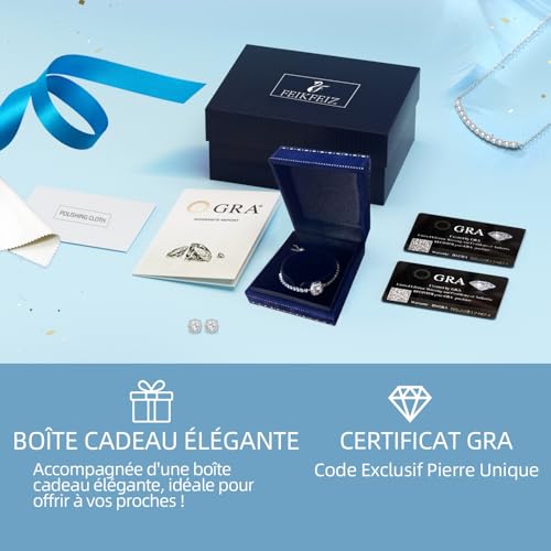 Boucles d'oreilles moissanite anti-ternissement or rose - 5