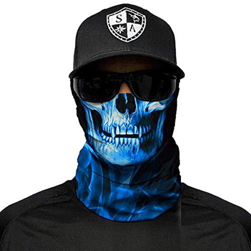Bandala SA Company SA Fishing Face Shields de calidad, pañuelo multifunción textil con SPF 40, máscara protectora, Stealth Tech | Blue Crow Cover