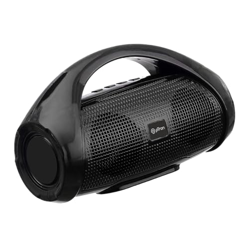 Image of pTron Fusion Go 10W Portable Bluetooth Speaker with 6Hrs Playtime, Immersive Sound, Auto-TWS Function, Supports BT /USB /SD Card /AUX Playback & Lightweight (Obsidian)