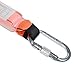 KSEIBI 422005 Single Leg Snap Hook and Scaffolding Hook w 6-Foot Internal Shock Lanyard Fall Protection Equipment for Safety Harness