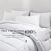 puredown All Season Cal King Size Down Alternative Comforter, Soft Duvet Insert with Corner Tabs (106x90 inch, White)