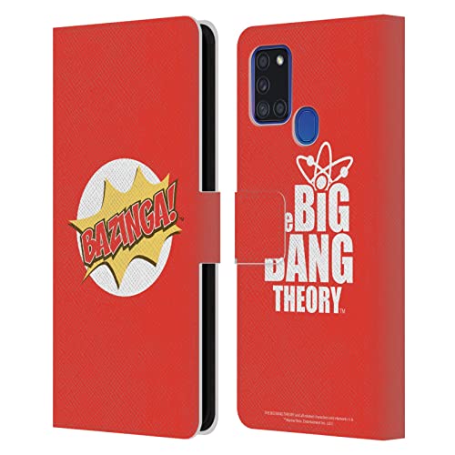 Étui portefeuille Bazinga The Big Bang Theory pour Samsung Galaxy A21s en cuir